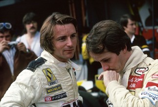 Formel 1, 1980
Boxengasse
Rene Arnoux
Gilles Villeneuve
www.hoch-zwei...