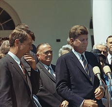 John F. Kennedy, Robert Kennedy and John Edgar Hoover