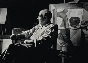 Picasso dans son atelier