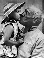 Pablo Picasso et sa fille Paloma
