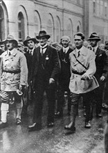 National Socialists march through Weimar in 1926