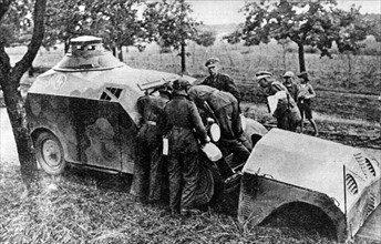 Reichswehr practices with dummies