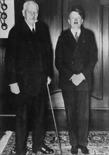 Paul von Hindenburg appoints Adolf Hitler as Imperial chancellor