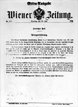 World War I - Declaration of War Austria