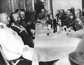World War I - Headquarters personnel at the eastern front