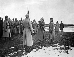 World War I - Emperor Wilhelm II visits troops in Galicia