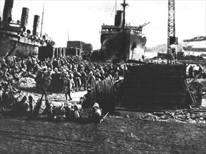 World War I - Boarding of soldiers in France