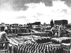 Dépôt de munitions, 1916