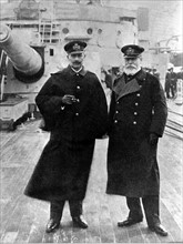 Emperor Wilhelm II. with Admiral von Holtzendorff