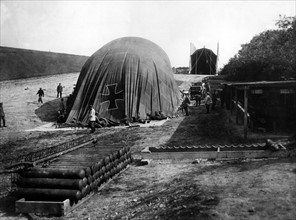First World War: German captive balloon