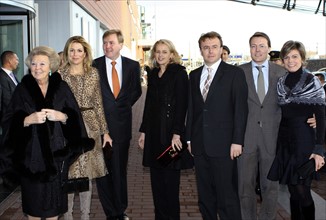 Queen Beatrix (l-r), Crown Princess Maxima, Crown Prince Willem-Alexander...