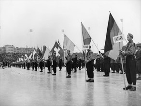 Olympische Winterspiele 1952 Oslo - Eröffnung - Einmarsch der Nationen
