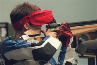 Olympia 1996: Schießen Horneber in Aktion