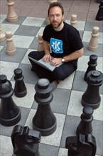 Jimmy Wales, Schöpfer der Internet-Enzyklopädie "Wikipedia"...