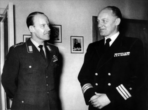 Oberst Freiherr von Beust und Fregattenkapitän Wachsmuth