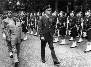 Military ceremony for the farewell of the head of the allied headquarter in Berlin