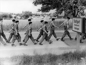 British soldiers revive "Blenheim March"