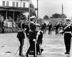 Duke of Gloucester hands over new flag to British hussars