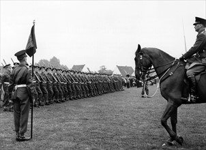 Birthday parade for the British queen in Germany