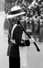 Canadian pioneer in traditional uniform