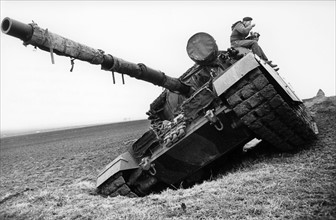 Tank accident at NATO maneuver REFORGER IV in Germany