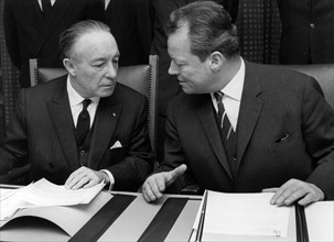 Willy Brandt and Francois Seydoux