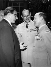 French commander Noiret and Lacomme with mayor of Berlin Franz Amrehn