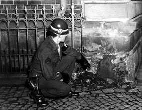 Bomb attack in Stuttgart 1946