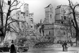 Post-war era - destructions in Stuttgart