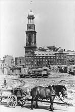 Post-war era - destroyed Hamburg