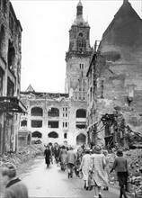 Post-war era - destroyed Stuttgart