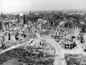 Destroyed Hanover after end of war 1945