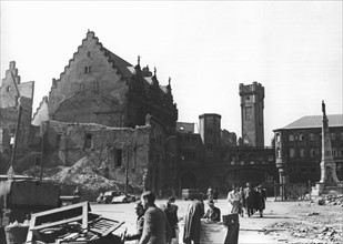 Post-war era: destroyed Frankfurt on the Main