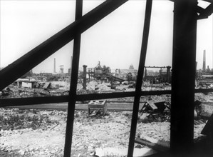 Second World War: destroyed industrial plants