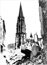 Post-war era - destroyed Freiburg