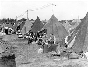 Post-war era - refugee camp