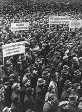 Hunger demonstration in post-war Germany