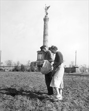 Berlin Tiergarten becomes potato field in 1946