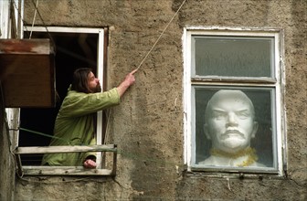 Lenin in a Window (Archive photography and text 1993)