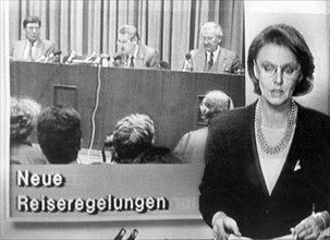 News of German Television Broadcasting on 09 November 1989