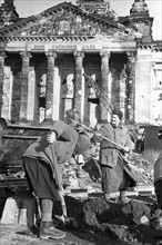 Post-war era - Trümmerfrauen ("rubble women")