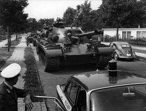 Routine exercise of US army in Berlin