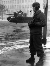 Maneuver of US troops in Berlin