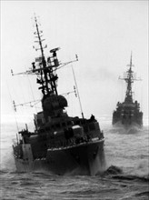 British and Dutch warships in North Sea