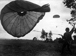 Airborne manoeuvre "Wind Drift" of US army in North-Rhine Westphalia