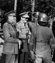 Spanish officials at US maneuver Combino in Germany