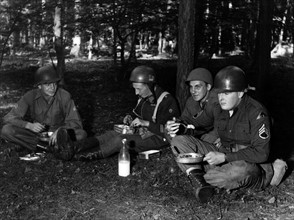 Lunch break at US maneuver 'Combino' in Germany