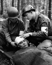US corpsman at 'Combino' maneuver in Germany