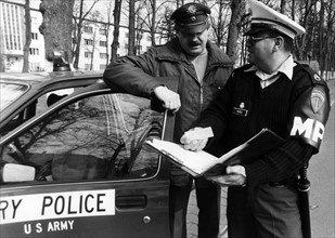 German-American police patrol in Berlin