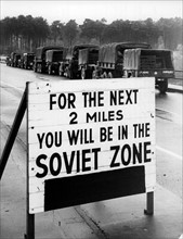 US troop transport to Berlin leads through the Soviet zone